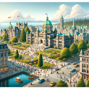 crie uma imagem realista de Victoria, ON, Canadá