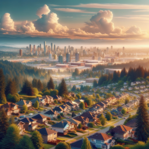 create a realistic picture of Coquitlam