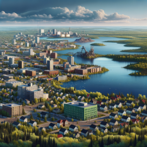 create a realistic picture of Greater Sudbury