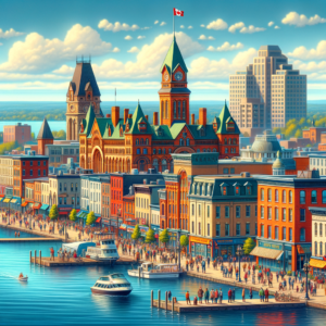 create a realistic picture of Kingston, ON