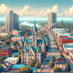create a realistic picture of Kitchener, Canada