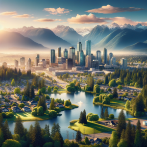 create a realistic picture of Surrey, Canada