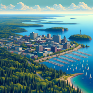 create a realistic picture of Thunder Bay, ON